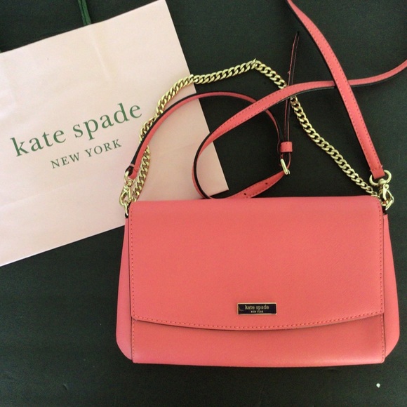 KATE SPADE LAUREL WAY GREER CROSSBODY BAG IN GUAVA PINK NWOT - Picture 2 of 14